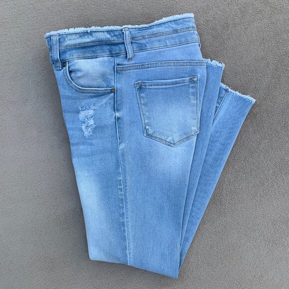 KanCan Dual Button High Rise Skinny Jeans Sz 26/5 - Picture 6 of 14